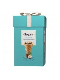Мини-рожок хрустящий SORBON с какао начинкой (фундук) 200 гр